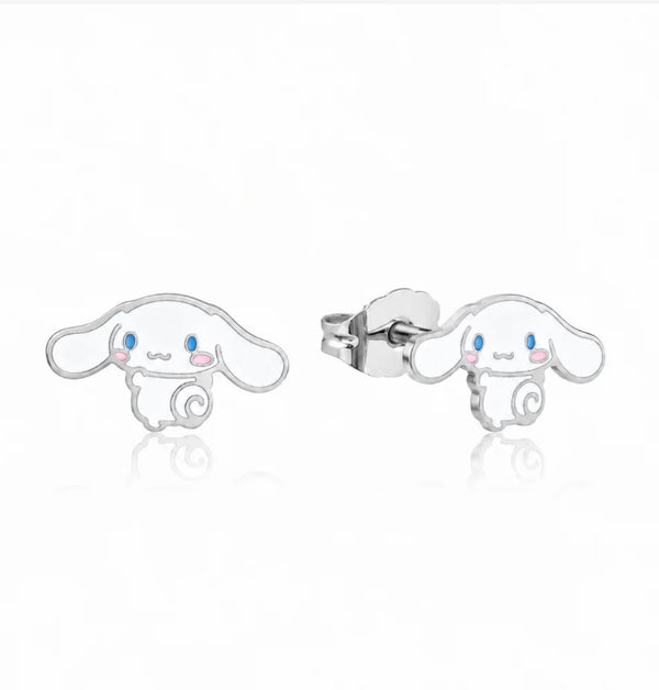 Sanrio - Silver Cinnamoroll - Necklace & Stud Earring