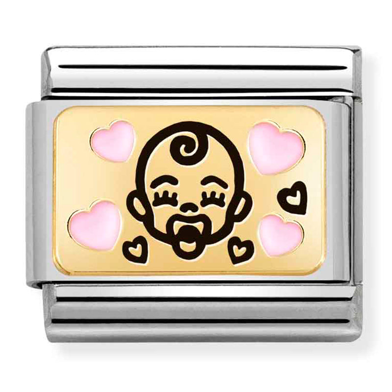 Baby - Pink Baby Gold Charm