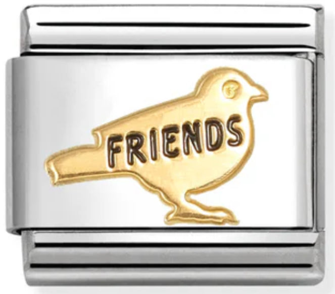 Animal - Friends Bird Gold Charm
