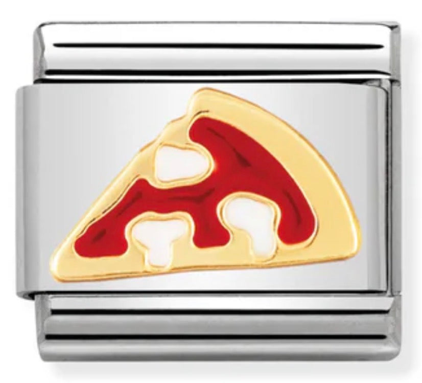 Food & Drinks - Pizza Slice Gold Charm
