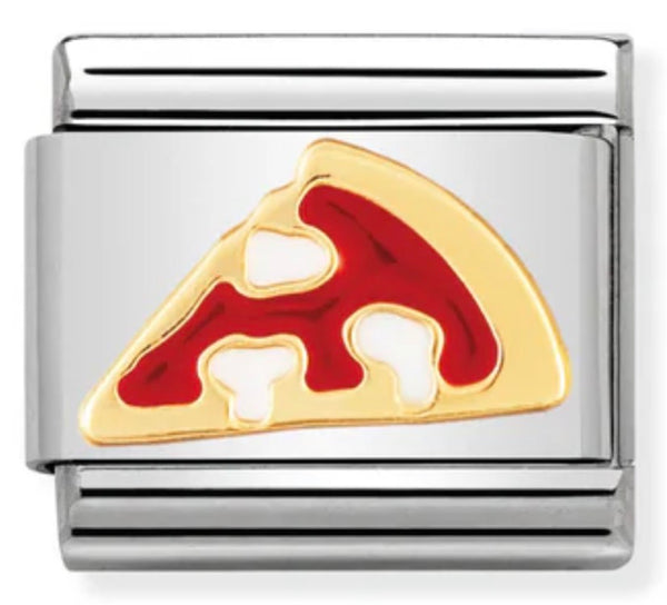 Food & Drinks - Pizza Slice Gold Charm