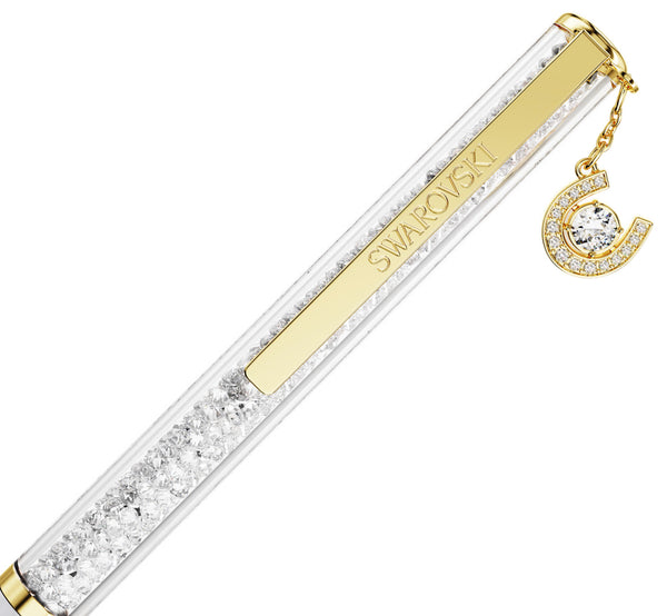 Crystalline Ballpoint Pen - Horseshoe Crystal Drop Gold