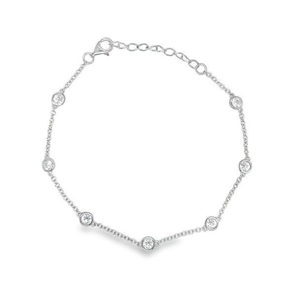 My Little Angel: Katie Multi CZ Bracelet Silver