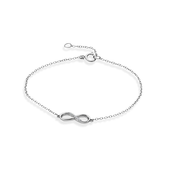 Bracelet -  CZ Infinity - 2 colours
