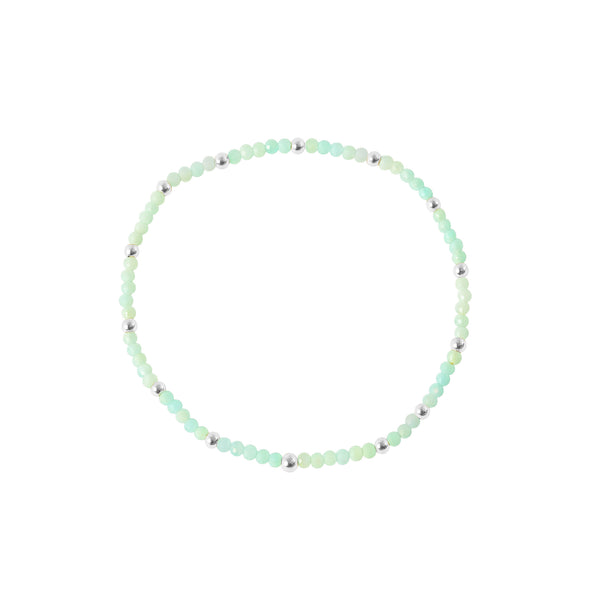 Elastic Bracelet - Green Amazanite Beaded