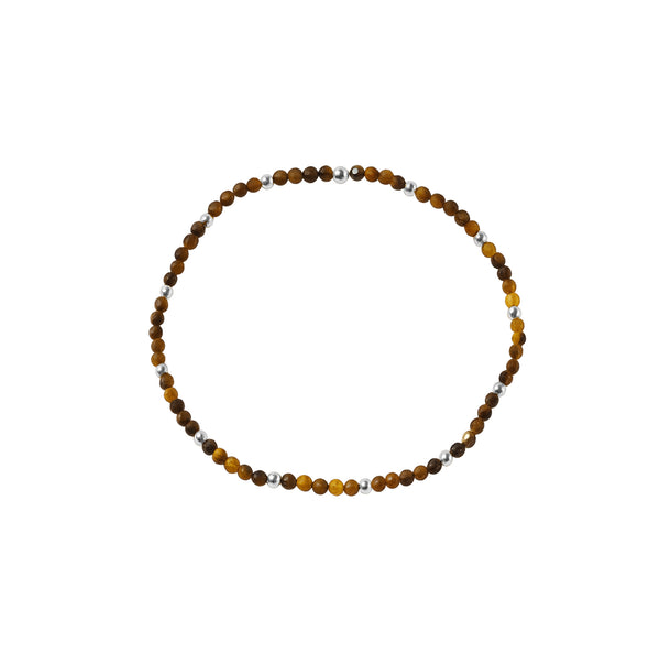 Elastic Bracelet - Yellow Tiger Eye Beaded