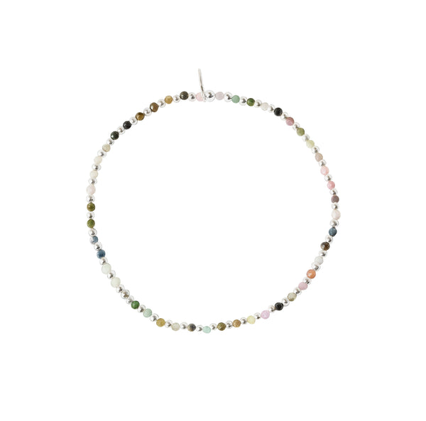 Elastic Bracelet - Mix Tourmaline Beaded