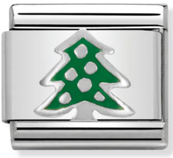 🎄Christmas - Christmas Tree Silver Charm