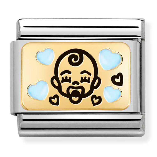 Baby - Blue Baby Gold Charm