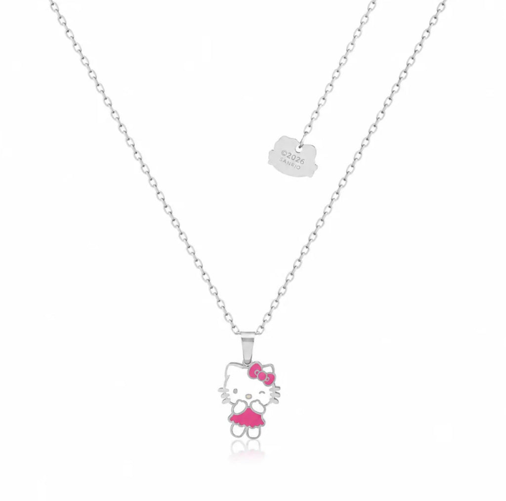 Sanrio - Hello Kitty Pink Dress - Necklace & Stud Earring