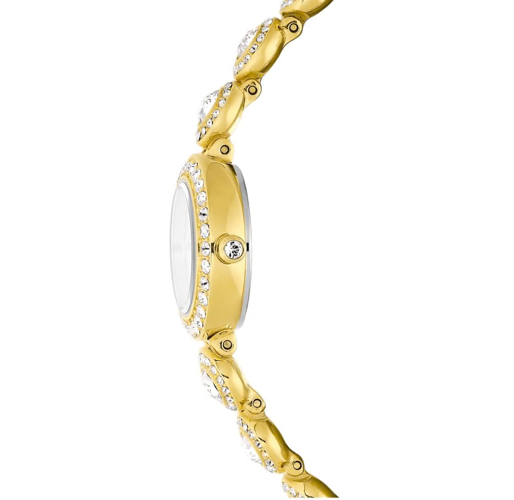 Una Angelic: Crystal Bracelet Crystal Tone Gold Watch
