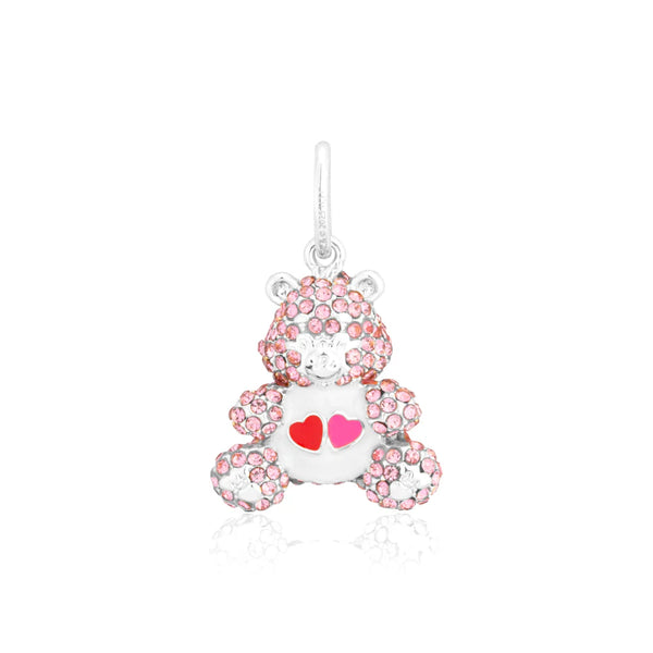 Care Bear - LOVE-A-LOT Pink Crystal Bear Charm - 2 colours