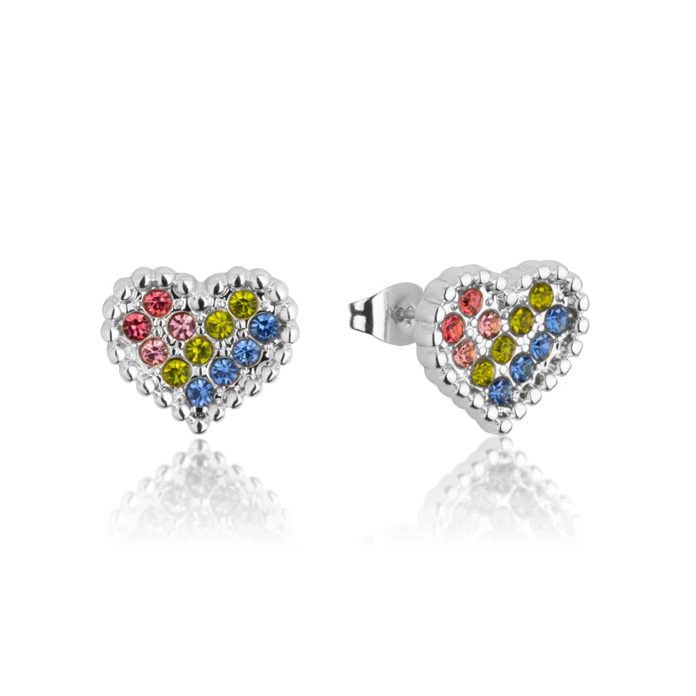 Care Bear - Rainbow Heart Love Studs - 2 colours