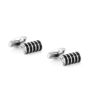Strong Diamond PVD Black & Diamonds Cufflinks