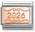 Celebrate - 2026 Rosegold Charm