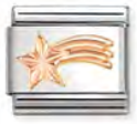 Etched Symbols - Shooting Star Rosegold Charm