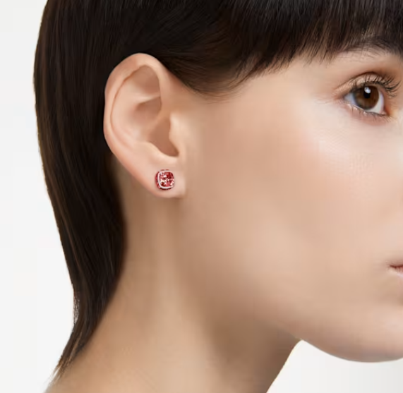 Birthstone: July Red Square - Necklace & Earring