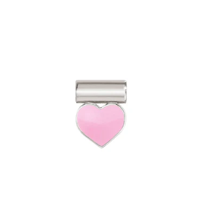 Seimia - Rose Pink Heart Silver Pendant