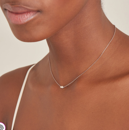 Dance 'Til Dawn - Sparkle Emblem Silver Chain Necklace