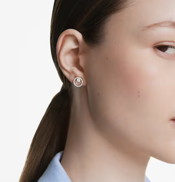Constella Round Cut Open Circle Stud Earrings - 2 colours
