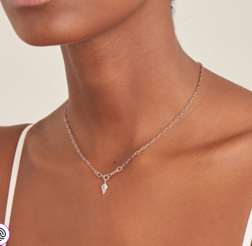 Dance 'Til Dawn - Sparkle Drop Silver Pendant Chain