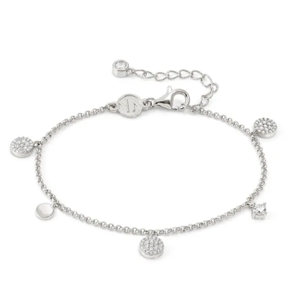 Lucentissima: Round CZ Silver Bracelet