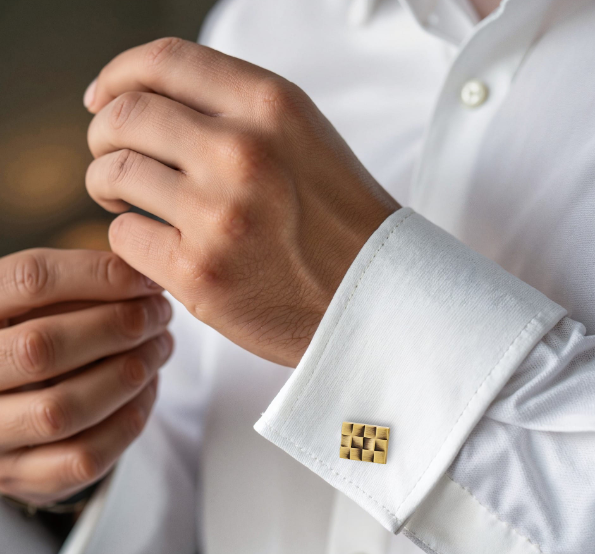 Burnish Gold Plated Cufflinks
