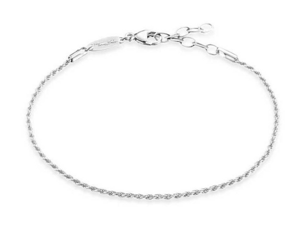 Rope Chain Silver Bracelet