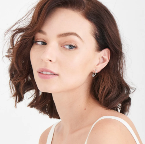 Modern Minimalism - Modern Silver Hoop Earrings