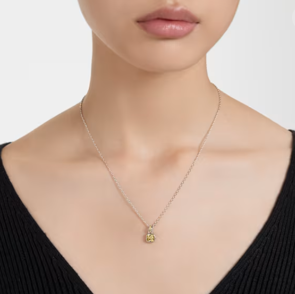 Birthstone: November Yellow Square - Necklace & Earring