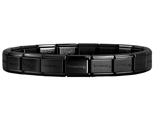 Starter Bracelet - Black Shiny Stainless Steel