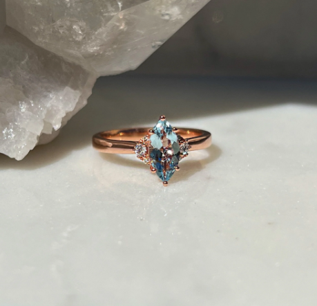 Clarisse Aquamarine Ring