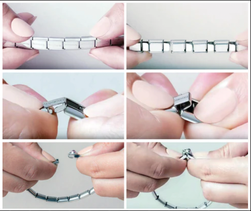 Individual Big Links - Shiny Black Stainless Steel