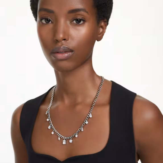 Dextera Mixed Cut Dangle Necklace - 2 Colour
