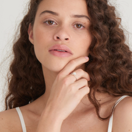 Pearl of Wisdom - Pearl Twist Silver Ring