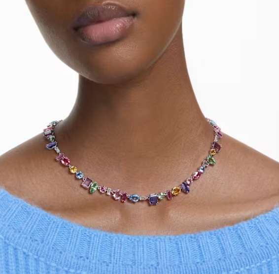 Gema Multicoloured Mixed Cut Necklace