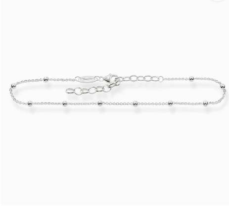 Dots Silver Anklet