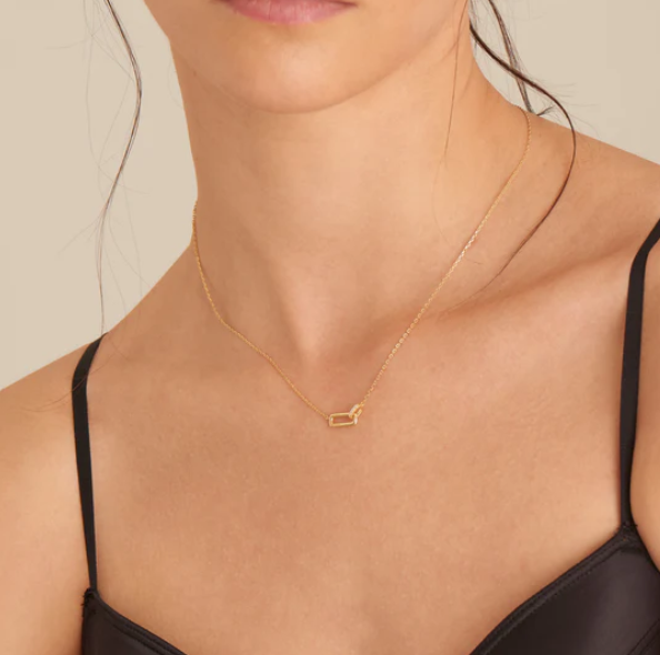 Glam Rock - Interlock Gold Necklace