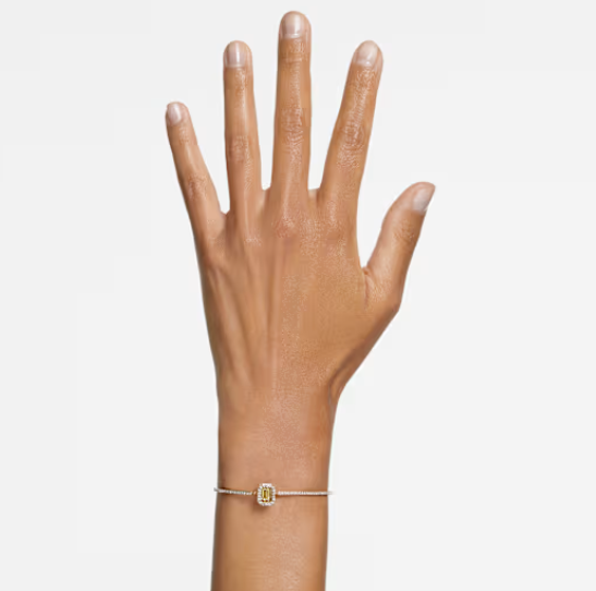 Gold Millenia Yellow Octagon Necklace & Bangle