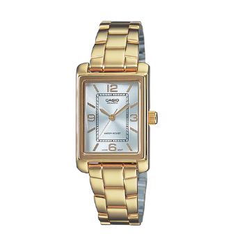 Casio Analogue Gold Plated Stainless Steel Band Watch