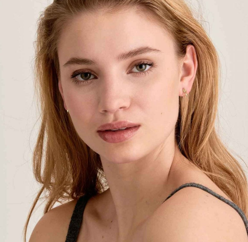 Midnight Fever - Fringe Gold Stud Earrings