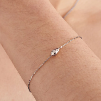 Pearl Power - Pebble Sparkle Silver Chain Bracelet