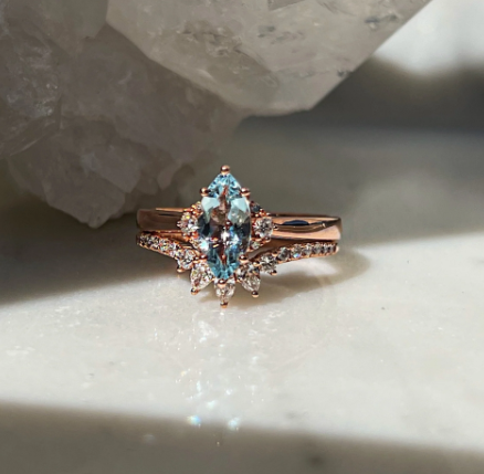 Clarisse Aquamarine Ring