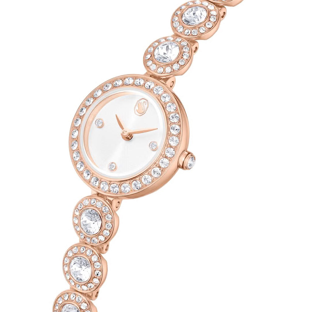 Una Angelic: Crystal Bracelet Crystal Tone RoseGold Watch