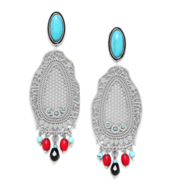 WINA Oval Dangle Post Earrings