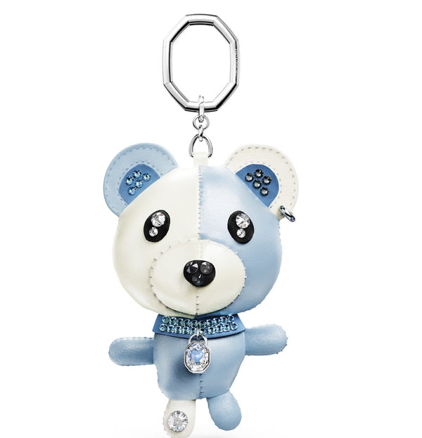 Teddy Blue, Silver Tone Bag Charm