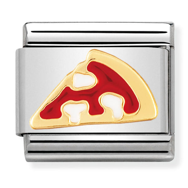 Food & Drinks - Pizza Slice Gold Charm