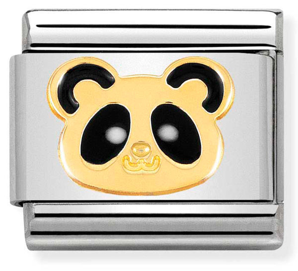 Animals - Panda Face Gold Charm