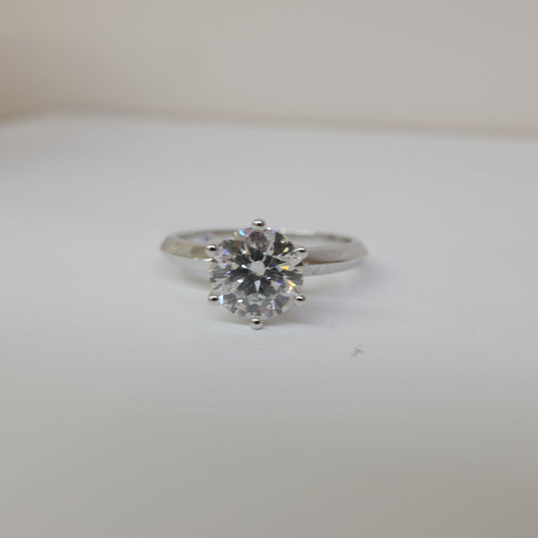 Platnium 1.51ct Lab Diamond Ring