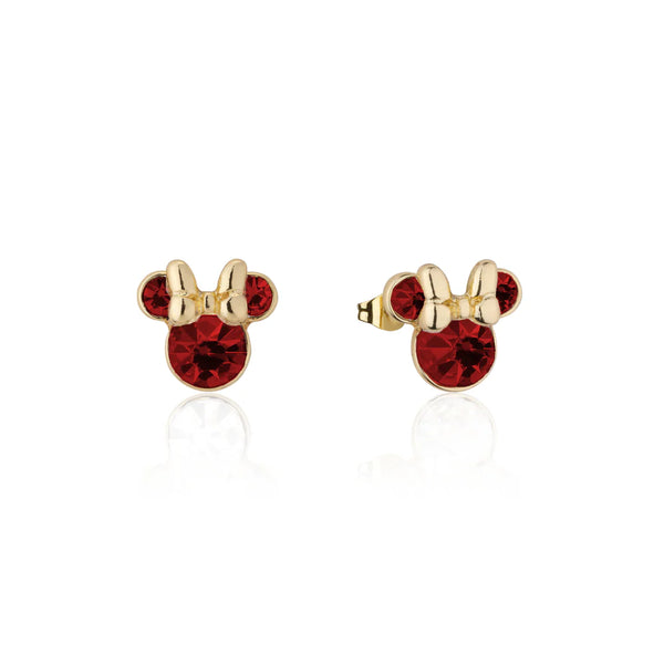 Minnie Mouse Birthstone Earrings - 12 months